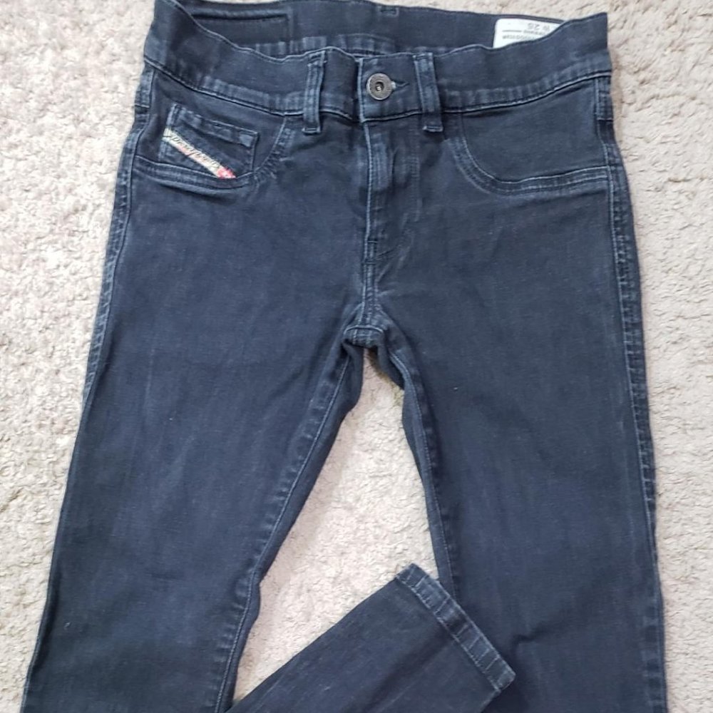 Diesel LIVIER Women 25W Slim Jeggings Jeans Grey Diesel